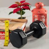 CetKing Sports Plastik Dambıl Seti, 2 kg x 2 Adet, Siyah, Çimento Dolgulu