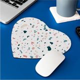 CetKing Suluboya Efektli Şık Tasarım Kalp Mouse Pad 22 cm x 19 cm - Altın