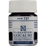 CetKing Talens Guaj Boya 16 ml Neutral Black 737 Parlak Bitiş Özellikli Sanatsal Malzeme
