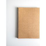 CetKing Tanıtım Çizgili Spiralli Not Defteri, A4 Boyut (21X29,7 Cm), 60 Yaprak, 90GR. Ivory Kağıt, Ofis Için Ideal (Kahverengi Kapak)