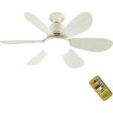 CetKing Tavan Vantilatörü Işık Ev Kullanımı Uzaktan Kumandalı Mini Fan Lambası Ayarlanabilir Renk Sıcaklığı Kısılabilir Gece Lambası 3 Hızlı Rüzgar Kontrolü 1h/2h/4h Zamanlayıcı
