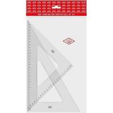 CetKing Teknik Okul Öğrenci Gönye Seti Büyük Boy (32 Cm) 30-60-90 ve 45-45-90