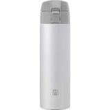CetKing Thermo Matara, 7 Saat Sıcak 12 Saat Soğuk Tutar, Paslanmaz Çelik, Beyaz-Gri, 450 ml