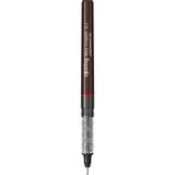 CetKing Tikky Graphic Keçe Uçlu Teknik Çizim Kalemi, 0,1 Mm, Siyah Mürekkep, Kahverengi