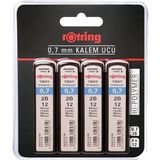 CetKing Tikky Hi-Polymer Mekanik Kurşun Kalem Ucu, 0,7mm, 2b, 4'lü Blister