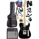 CetKing TLX-50BK-50AMP Tele Kasa Maple Klavye 2 Single-Coil 50W Amfili Elektro Gitar