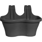 CetKing Tom4 Askılı Balkon Saksı No:4 37 Cm, 6,5 Litre Antrasit