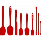 CetKing VLT1172 Drongo 9'lu Spatula Set Kırmızı
