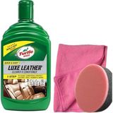 CetKing Wax Deri Temizleyici ve Besleyici Krem 500 Ml, Mikrofiber Bez, Cila Sünger