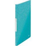 CetKing Wow A4 Sunum Dosyası, Metalik Buz Mavisi, 20 Şeffaf Poşetli, 40 A4 Sayfa Kapasiteli, 46310051