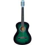 CetKing Yeşil Renk Klasik Gitar - 4/4 Boy Öğrenci Gitarı Kılıf ve Pena Hediye !
