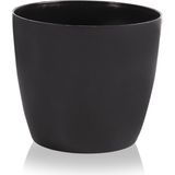 CetKing YK02 Yakut Saksı No:2 Drenaj Aparatı ile Birlikte 14CM, 1,9 Litre Siyah