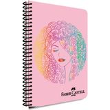 CetKing Yüz Tasarımlı Spiralli Defter, A4, 120 Yaprak, 70G Kağıt, Çizgili, Dayanıklı Kapak, Kolay Açılan Spiral Cilt, Asorti Renkler