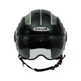 CetKing ZS-218A Motosiklet Kaskı Açık Kask Black Xs