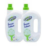 Cetris 1lt Sıvı Beyaz Sabun, Bildiğiniz Sabun, Temizlikte Doğal Olarak Önde 2'li Set
