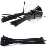 Çetsan 3, 6X250 Siyah 25CM Kablo Bağı Plastik Cırt Kelepçe TOPLAYICI-100 Adet, Sekatech
