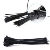 Çetsan 4,8x200 Siyah 20cm Kablo Bağı Plastik Cırt Kelepçe Toplayıcı-100 Adet