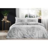 Ceturn Global Özdilek Çift Kişilik Ranforce Nevresim Takımı Frunze Gri - Renkli - 100 x 120 cm