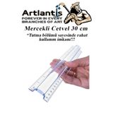 Cetvel Mercekli 30 Cm Plastik Seffaf 1 Adet Okul Sinif Ogrenci Buyutecli Tutumu Kolay Cetvel 30 Cm
