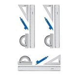 Cetvel Takımı 30 Cm 3 Paket Yıldızlar Cetvel Pergel Gönye İletki Şeffaf Çizim Takımı Pergelli Çizim Seti 4 Parça