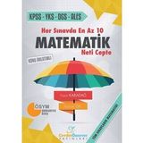 Cevdet Özsever Yayınları Matematik 10 Net Cepte Kpss Yks Dgs Ales