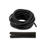 CevHerS 19MM Yarıklı Spiral Hortum Kablo Gizleme Izolasyon Borusu Esnek Siyah