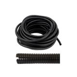 CevHerS 23MM Yarıklı Spiral Hortum Kablo Gizleme Izolasyon Borusu Esnek Siyah