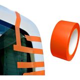 CevHerS Cam Montaj Bantı Bandı Iz Bırakmaz 4,5CMX33METRE Turuncu Pvc Bant Çok Amaçlı Esnek
