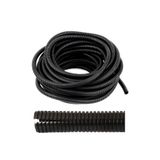 CevHers Spiral Hortum Kablo Gizleme İzolasyon Borusu Esnek Siyah 10mm Yarıklı