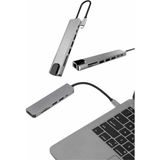 Çevirici Dönüştürücü Adaptör Macbook 3 In 1 Type-C To Hdmı USB 3.0 ( Lisinya )