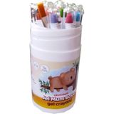 Çevirmeli Jel Mum Boya 12 Renk 1 Adet - Çok Renkli - Standart
