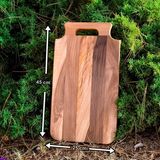 Ceviz Ahşap Kesme Tahtası Sunum Tabağı 25X45 cm Ceviz Ağacı Denuez