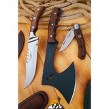 Ceviz Sap Outdoor Balta Kamp Bıçağı Çakısı Piknik Bıçak Çakı Mutfak Bıçağı Kılıflı ( Kmp-10 )