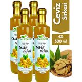 Ceviz Sirkesi 500 ml 4'lü Paket - Organik Doğal Fermente