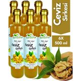 Ceviz Sirkesi 500 ml 6'lı Paket - Organik Doğal Fermente