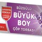 Çevre Büzgülü Çöp Torbası Lavanta Kokulu Büyük Boy 10'lu 65 x 70 CM