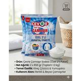 Çevre Soda 650 gr x 2 Pk = 1.30 kg Renkli ve Beyazlar Için Çamaşır Sodası Elde ve Makinada