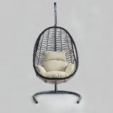 Cewi Cosmo Swing Kahve Rattan Krem Oturumlu Salıncak