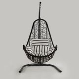 Cewi Net Swing Kahve Rattan Zebra Oturumlu Salıncak