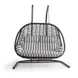Cewi Pop Swing Kahve Rattan Zebra Oturumlu Salıncak