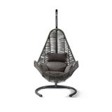 Cewi Zen Swing Kahve Rattan Kahve Oturumlu Salıncak