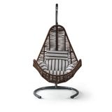 Cewi Zen Swing Kahve Rattan Zebra Oturumlu Salıncak