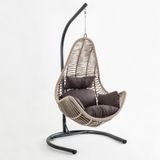 Cewi Zen Swing Krem İp Kahve Oturumlu Salıncak