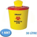 Cey Grup Tıbbi Atık Kutusu 30 L - 1 Adet