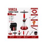 CEYA NARGİLE Ceya Vorza Nargile Takımı 37 cm | Komple Set | Lüle, Maşa, Marpuç ve Taşıma Çantalı