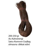 CEYBAG Kağıt İp , Supla ipi, Çanta ipi, Şapka ipi - Acı Kahverengi (200-250 gram)