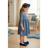 Ceyda Babet Ceyda Shoes Süslü Kadife Ev,hac, Umre Babeti, Hediye, Günlük Babet,tüylü Babet, Panduf, Patik, Gösteri Pisi Pisi Ponpon - Bebek Mavisi