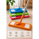 Ceyhanlar 50 cm Mikrofiber Mop Bezi 2 Adet Yedek Paspas Bezi Silinebilir Mop Bezi Yıkanabilir Temizlik Bezi Toz ve Islak Temizlik Uyumlu