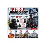 Ceyhanlar J300 Jumbo Boy Çöp Torbası 80x110 cm 300 Gr 3 Rulo Endüstriyel Kalın Dayanıklı Siyah Çöp Poşeti