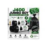 Ceyhanlar Jumbo Boy Endüstriyel Çöp Torbası 80x110 cm 400 Gr 3 Adet Kalın Dayanıklı Büyük Çöp Poşeti 3 RULO